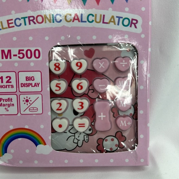 Sanrio MY MELODY 12-Digit Large Calculator - Picture 7 of 9